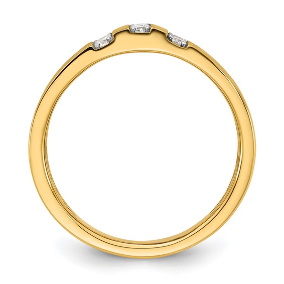 14ky w/White Rhodium IB Goodman Mens Complete 1/3ct Diamond Ring