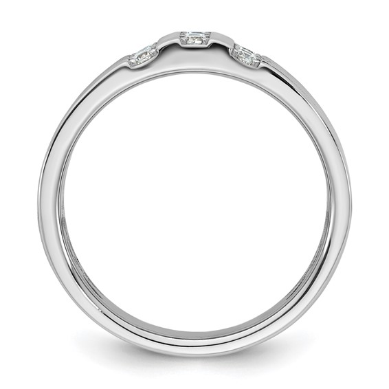 14kw w/Black Rhodium IB Goodman Mens Complete 1/3ct Diamond Ring