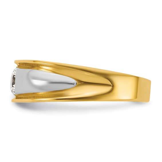 14ky w/White Rhodium IB Goodman Mens Diamond Ring Mounting