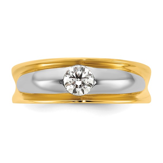 14ky w/White Rhodium IB Goodman Mens Diamond Ring Mounting