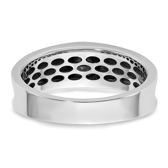 14kw IB Goodman Black Rhodium Mens Complete 1/2ct Diamond Ring