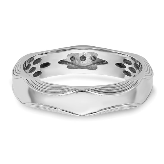 14ktt IB Goodman Mens Complete 3-Stone 1/15ct Diamond Ring