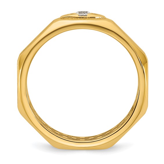 14ky IB Goodman Mens Satin Diamond Ring Mounting