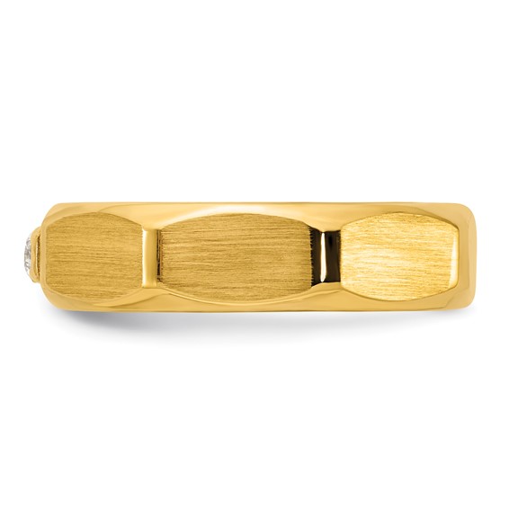 14ky IB Goodman Mens Satin Diamond Ring Mounting