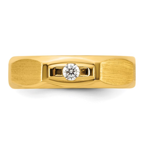 14ky IB Goodman Mens Satin Diamond Ring Mounting