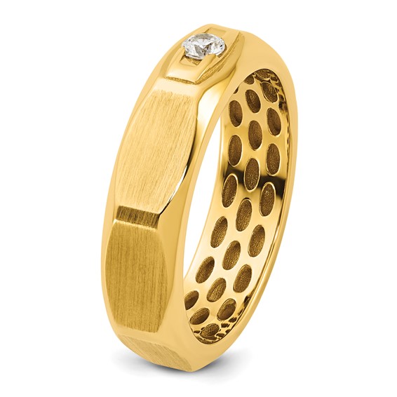 14ky IB Goodman Mens Satin Diamond Ring Mounting