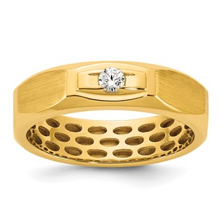 14ky IB Goodman Mens Satin Diamond Ring Mounting