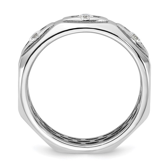 14kw IB Goodman Mens Satin Diamond Ring Mounting