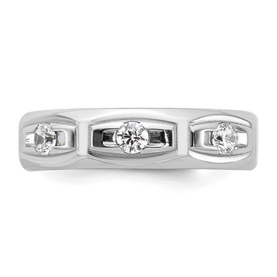 14kw IB Goodman Mens Satin Diamond Ring Mounting