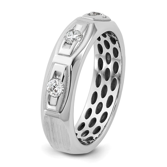 14kw IB Goodman Mens Satin Diamond Ring Mounting