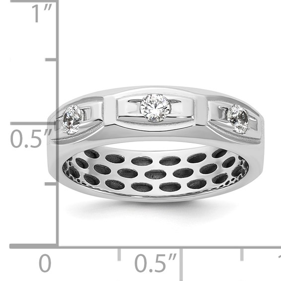 14kw IB Goodman Mens Satin Diamond Ring Mounting