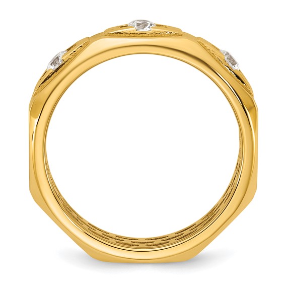 14ky IB Goodman Mens Satin Diamond Ring Mounting