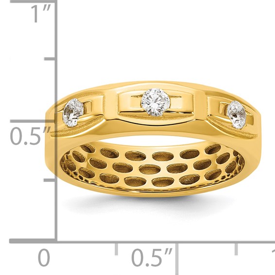 14ky IB Goodman Mens Satin Diamond Ring Mounting