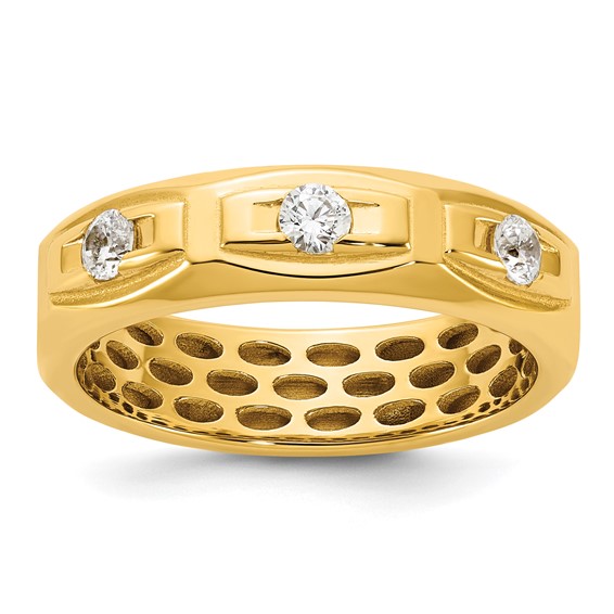 14ky IB Goodman Mens Satin Diamond Ring Mounting