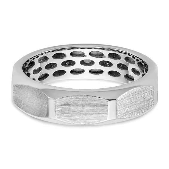 14ktt IB Goodman Mens Satin Complete 1/3ct Diamond Ring