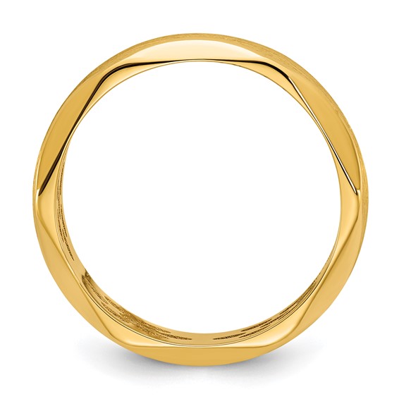 14k IB Goodman Mens Satin 4.7mm Ring