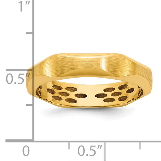 14k IB Goodman Mens Satin 4.7mm Ring