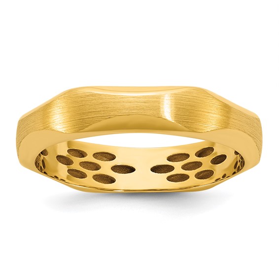 14k IB Goodman Mens Satin 4.7mm Ring