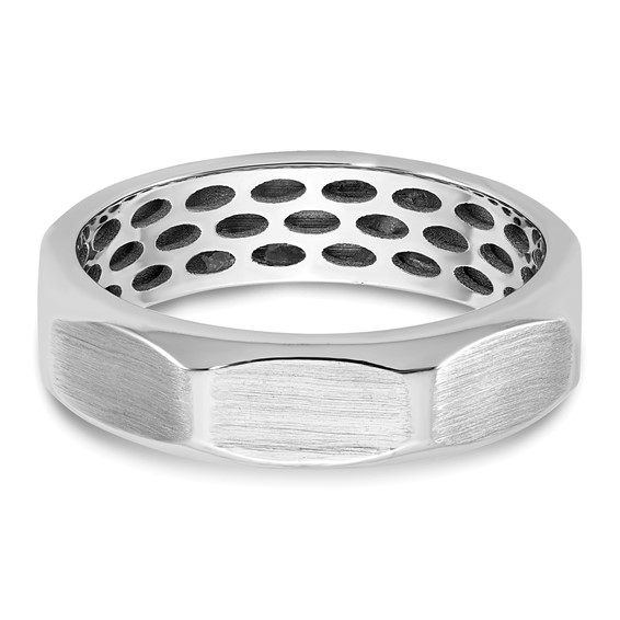 14kw IB Goodman Mens Satin Complete .03ct Diamond Ring