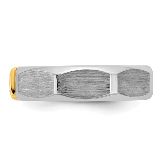 14ktt IB Goodman Mens Satin Complete .03ct Diamond Ring