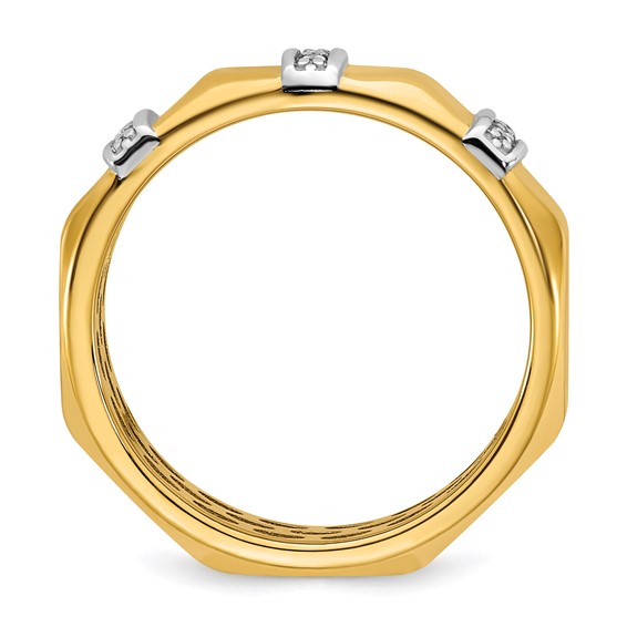 14ktt IB Goodman Mens Satin Diamond Ring Mounting