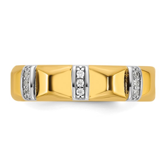 14ktt IB Goodman Mens Satin Diamond Ring Mounting