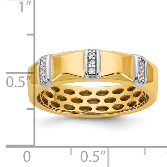 14ktt IB Goodman Mens Satin Diamond Ring Mounting