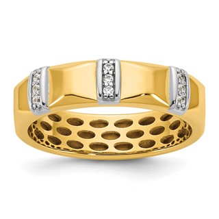 14ktt IB Goodman Mens Satin Diamond Ring Mounting