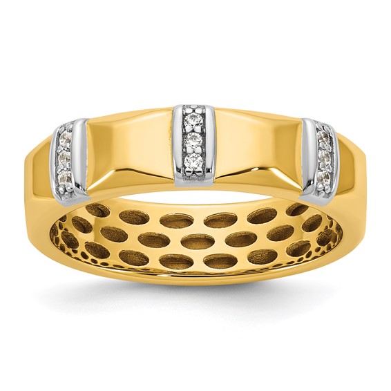 14ktt IB Goodman Mens Satin Diamond Ring Mounting