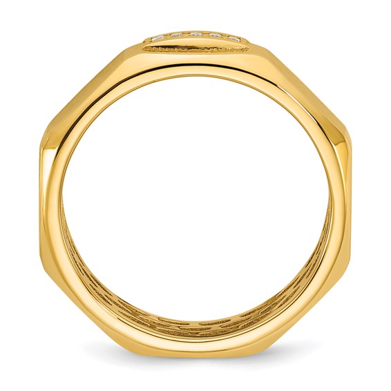 14ky IB Goodman Mens Satin Diamond Ring Mounting