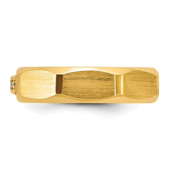 14ky IB Goodman Mens Satin Diamond Ring Mounting