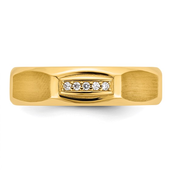 14ky IB Goodman Mens Satin Diamond Ring Mounting