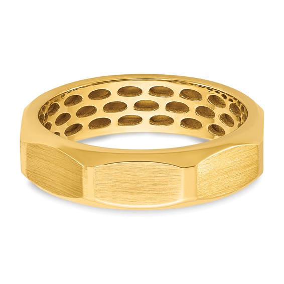 14ky IB Goodman Mens Satin Diamond Ring Mounting