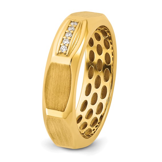 14ky IB Goodman Mens Satin Diamond Ring Mounting