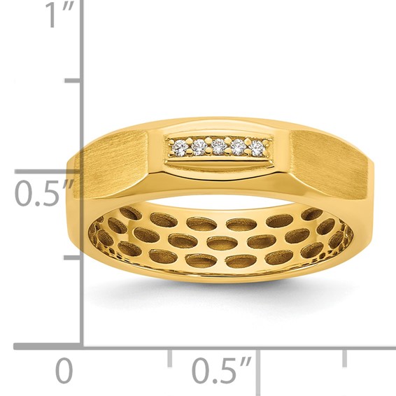 14ky IB Goodman Mens Satin Diamond Ring Mounting