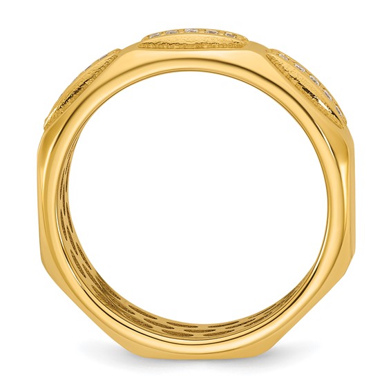 14ky IB Goodman Mens Satin Diamond Ring Mounting