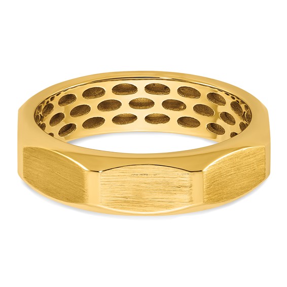 14ky IB Goodman Mens Satin Diamond Ring Mounting