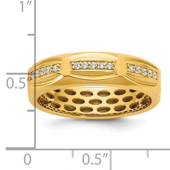 14ky IB Goodman Mens Satin Diamond Ring Mounting