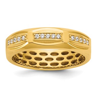 14ky IB Goodman Mens Satin Diamond Ring Mounting