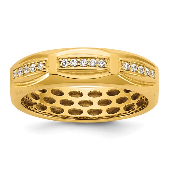 14ky IB Goodman Mens Satin Diamond Ring Mounting