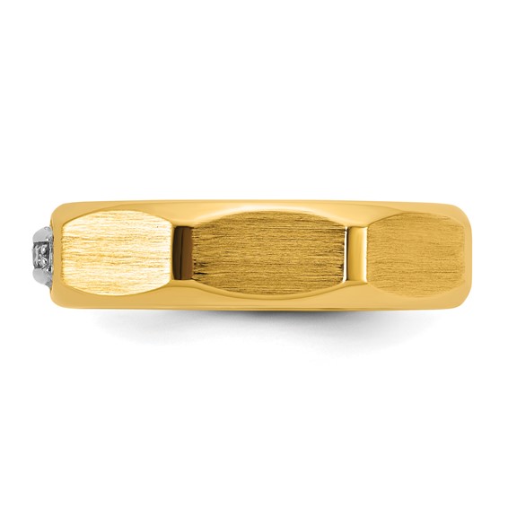 14ktt IB Goodman Mens Satin Diamond Ring Mounting