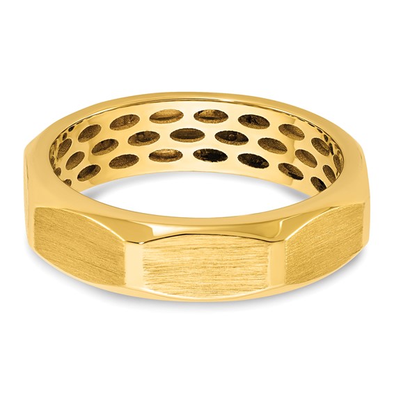 14ktt IB Goodman Mens Satin Diamond Ring Mounting