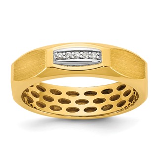 14ktt IB Goodman Mens Satin Diamond Ring Mounting