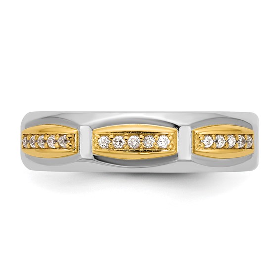 14ktt IB Goodman Mens Satin Diamond Ring Mounting