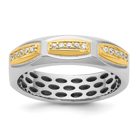 14ktt IB Goodman Mens Satin Diamond Ring Mounting