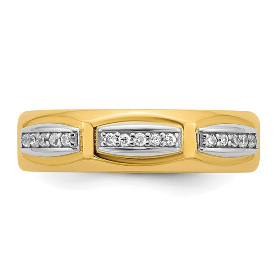 14ktt IB Goodman Mens Satin Diamond Ring Mounting