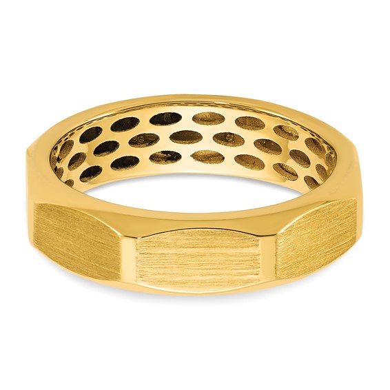 14ktt IB Goodman Mens Satin Diamond Ring Mounting