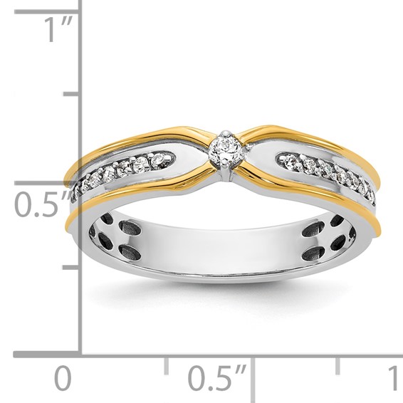 14ktt IB Goodman Mens Polished Diamond Ring Mounting