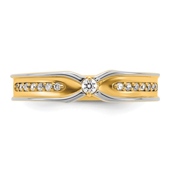 14ktt IB Goodman Mens Polished Diamond Ring Mounting