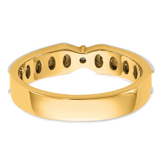 14ktt IB Goodman Mens Polished Diamond Ring Mounting